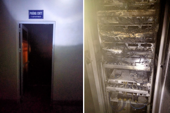 Thông tin về đám cháy tại khu vực Cảng Nam Đình Vũ